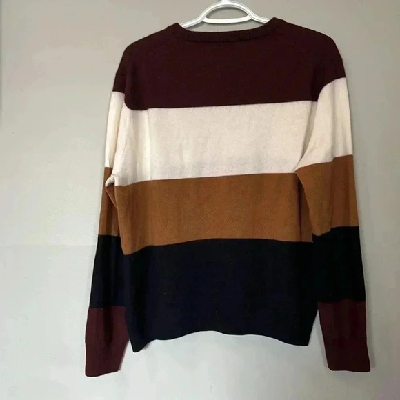 [XL]Club Monaco Wool Color Block Stripes  Crew Neck Sweater-NWOT - Picture 9 of 9
